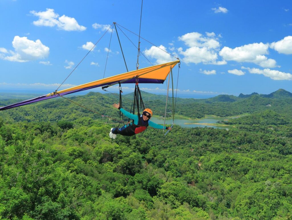 Flying Fox di Desa Wisata Kalibiru